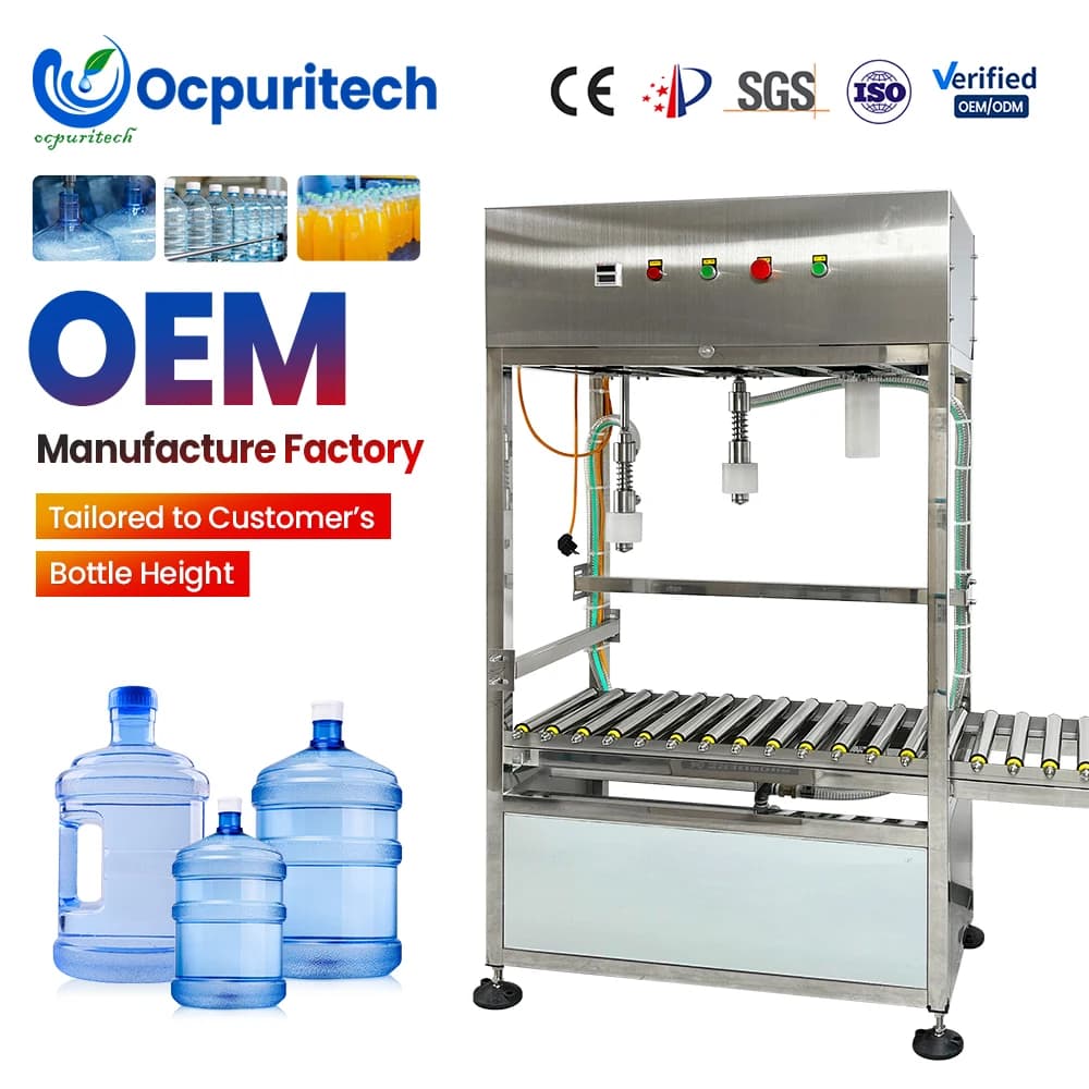 Semi-Automatic Water Filling Machine Food Grade Portable Bottled Water Filler