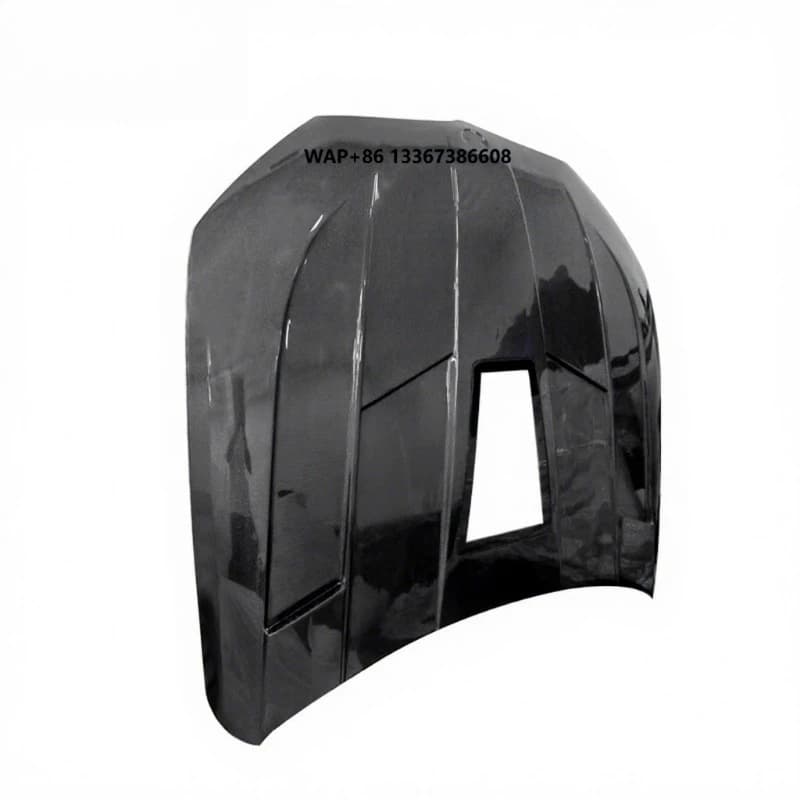 High Quality Dry Carbon Fiber Hood M8 V-type Bolt-On Black Includes Bolts 1 Year Warranty Retrofit/Upgrade