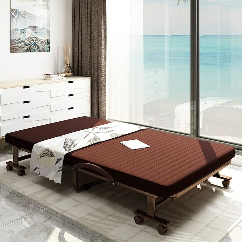 Rollaway bed, single office lunch break, nap bed, nanny on duty escort, double simple camp bed, recliner