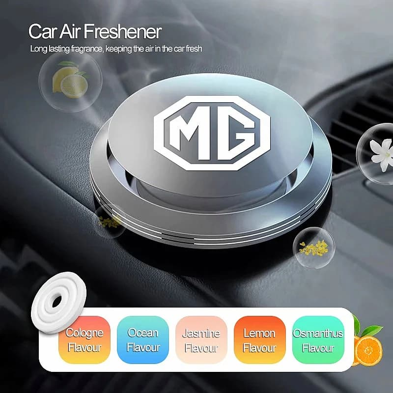Auto Metal Car Perfume Disc Air Freshener For MG MG4 MG5 MG6 ZS HS GS, MG Logo Fragrance Diffuser Interior Decor Accessories