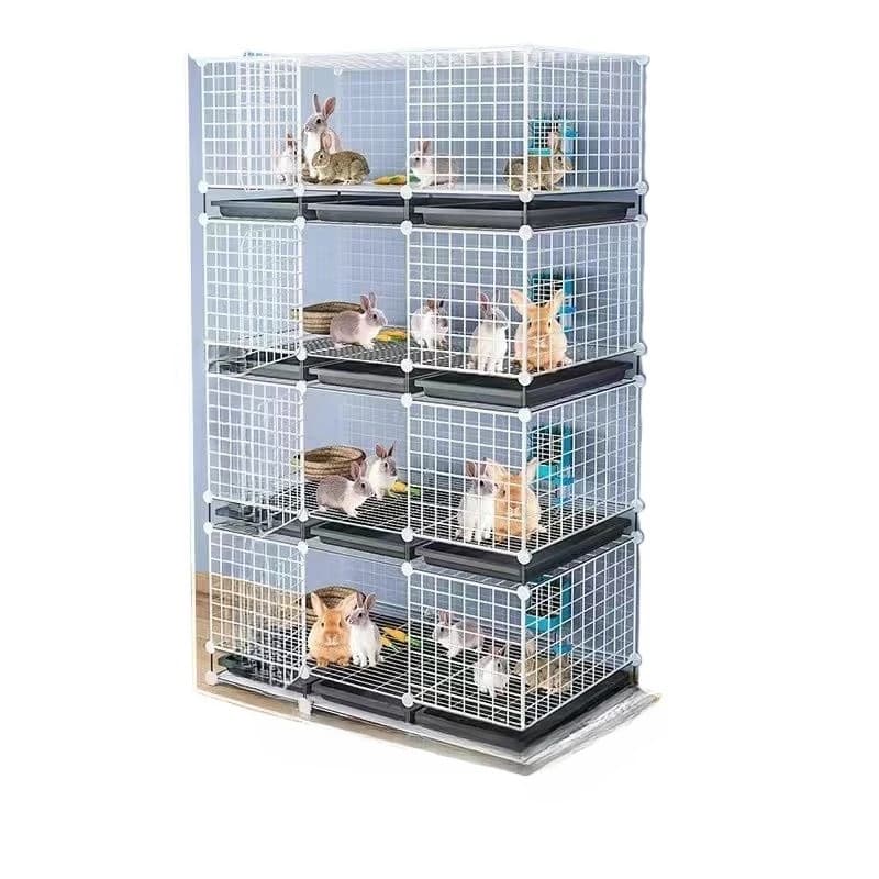 Household large, rabbit cage three-story indoor large free space breeding farm Rabbit, outdoor rabbit house