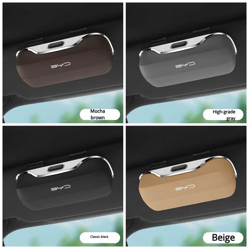 FOR Byd Han ev Storage Glasses Case, Dolphin Seal Song Qin Yuan plus Tang Sun Visor Sunglasses Clip accessories