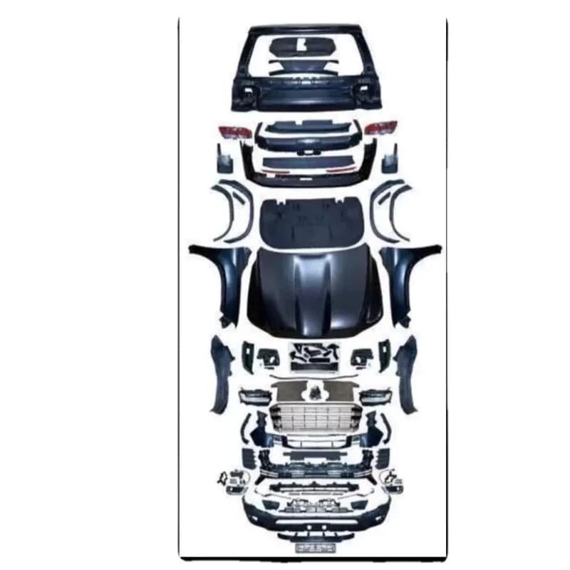 Car Auto Body Kit Peormance Part Front Rear Headlight Lip Facelift Bumper Grille For Land Cruiser LC300 Top Option