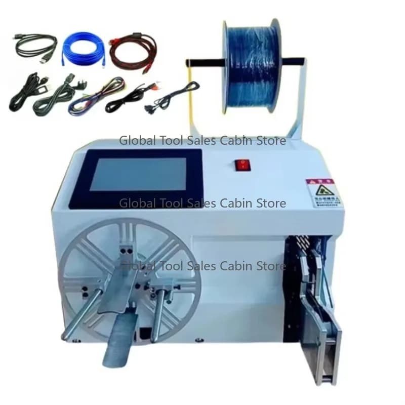 Fully Automatic Wire Winding Machine for Cable Manufacturing Packing Coiling Cable Binding Patch Cord Power Cord USB Data Cable