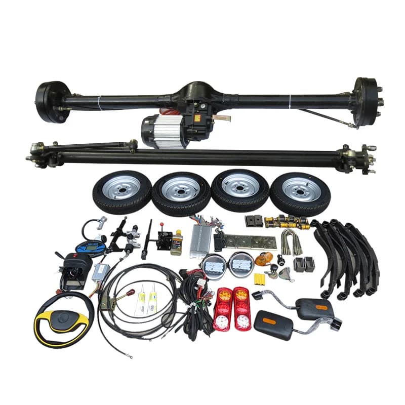 Electric four-wheeler front axle oil brake disc brake rear axle frame chassis accessories