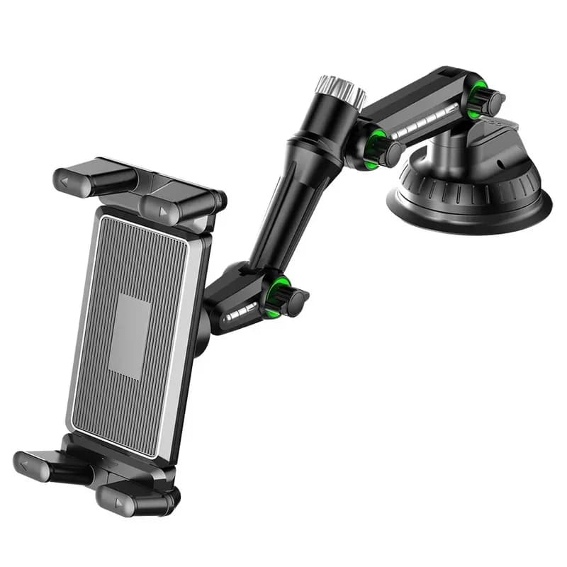 Long-Arm Car Tablet Holder Suction Cup Mount for iPad Pro/Air 4-13 Inch Xiaomi Tablets SUV Truck Windshield Use