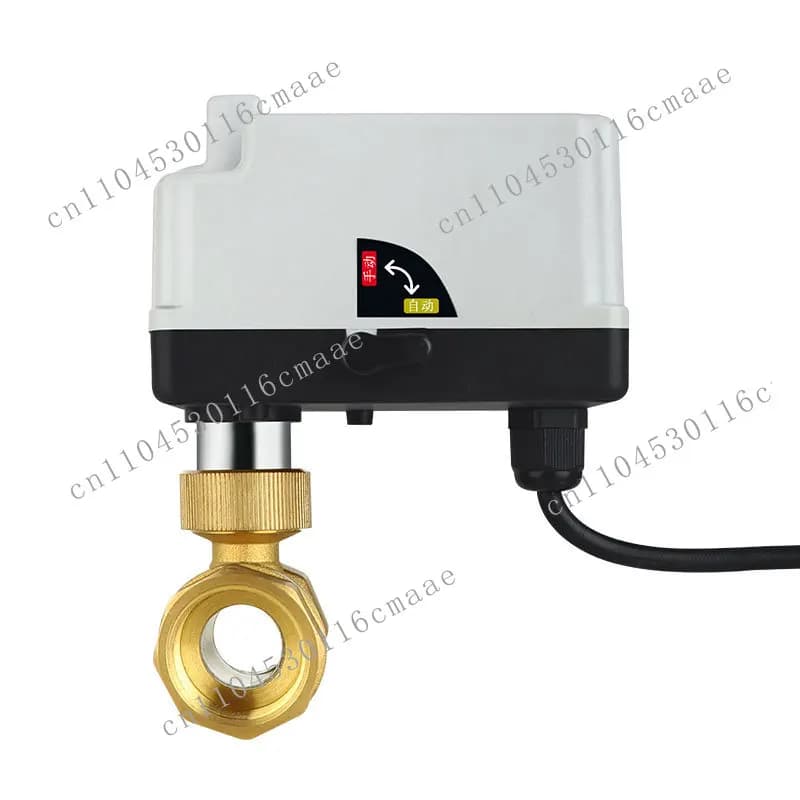 Suitable for manual integrated electric ball valve AC220V three-wire two-control tap water solar brass electric valve