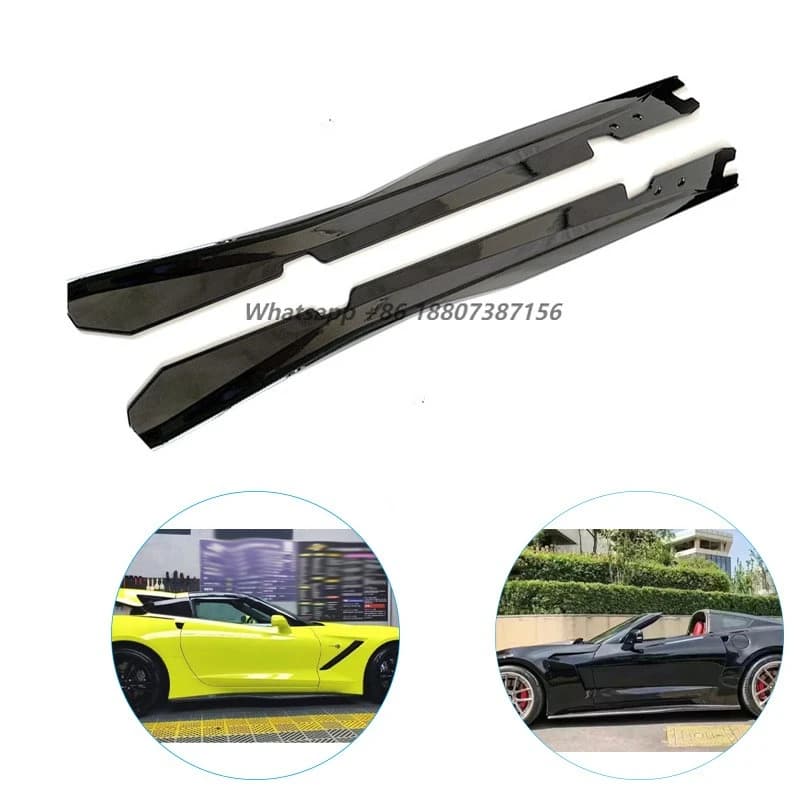 Sport Style ABS Plastic Body Kit Side Skirts for Corvette C7 2014-2017