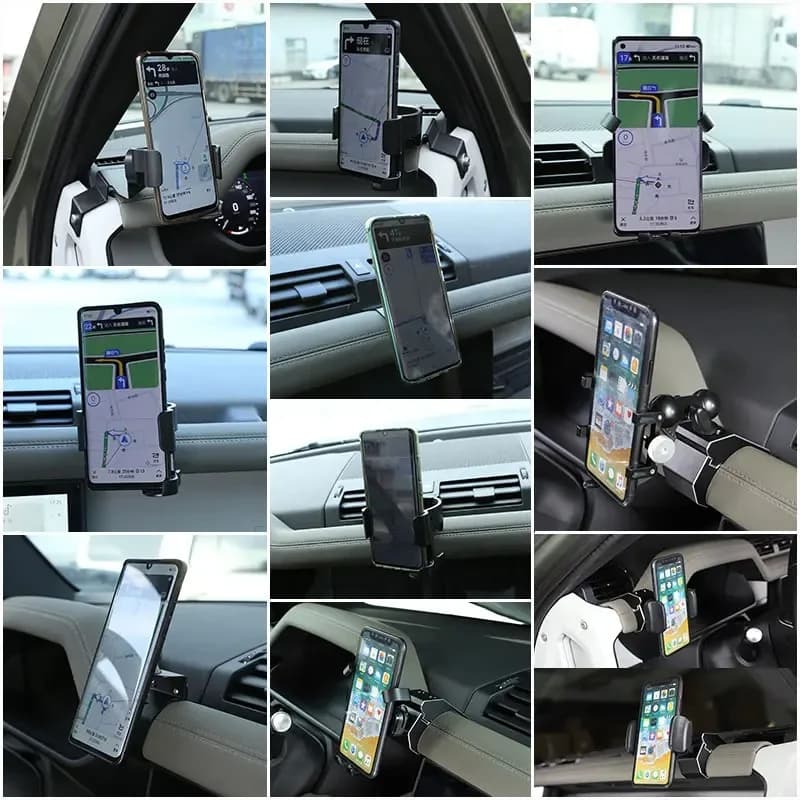 For Land Rover Defender 90 110 130 2020-25 Car Mobile Phone Holder Multifunction Holder navigation bracket Interior Accessories