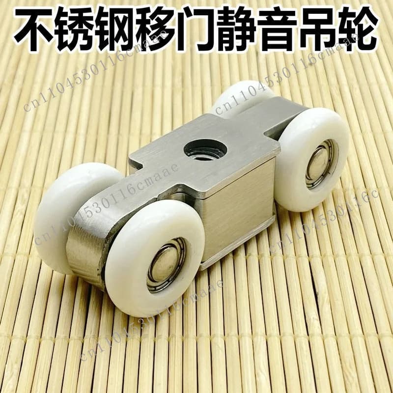 304 stainless steel wooden door crane pulley sliding door crane pulley sliding door crane track pulley 4 wheels
