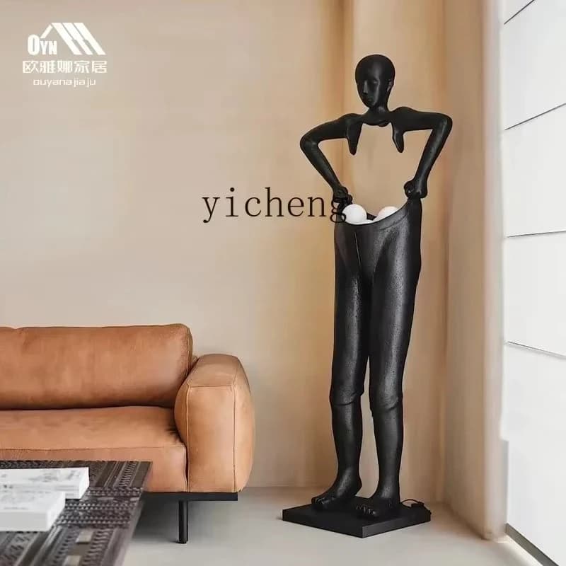 BJ-9  figure installation floor-to-ceiling large ornament abstract pants sculpture modern living room ornament special-shaped