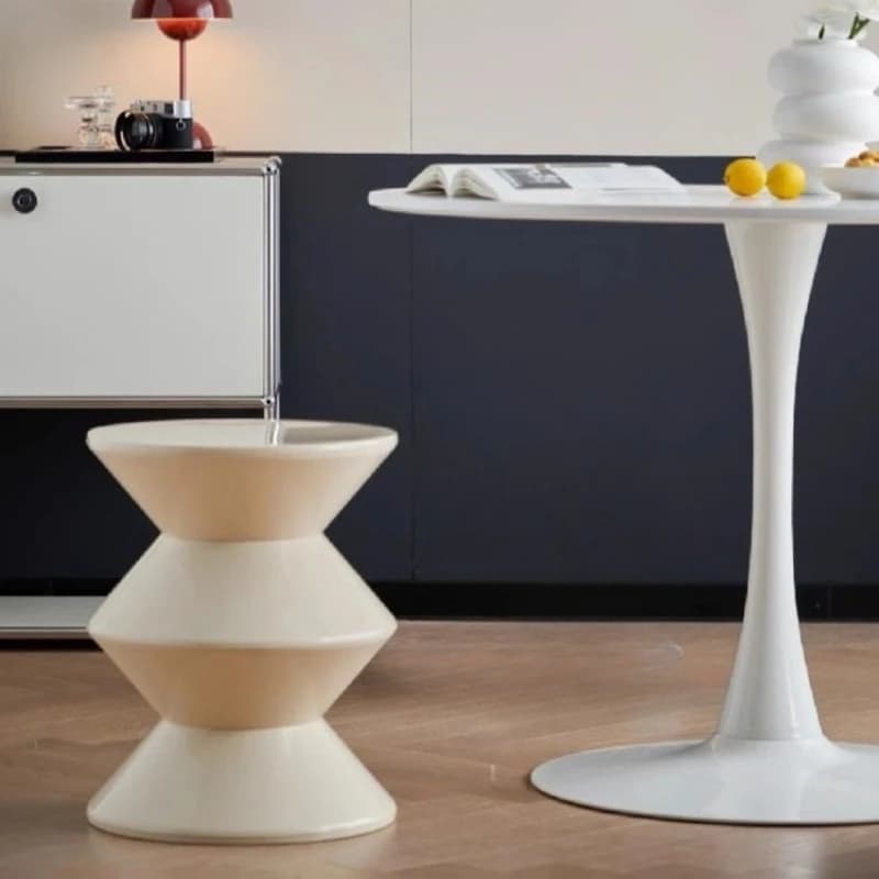 Nordic hourglass stool creative designer plastic small stool modern minimalist high-end meuble de salons living room furniture