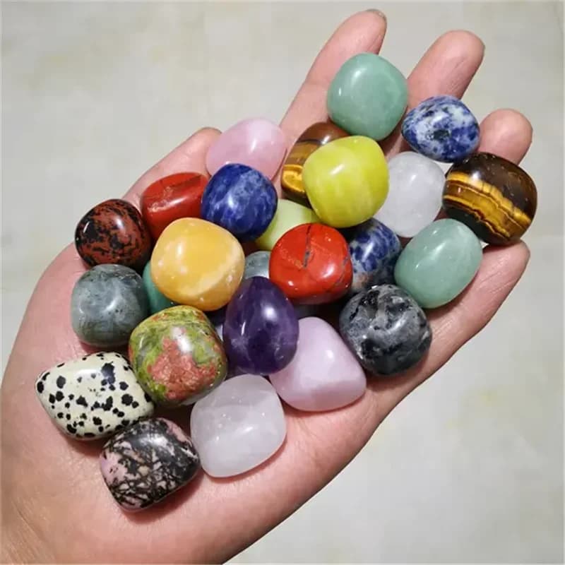 500g Natural Tumbled Stones Healing Crystals Quartz Bulk Ore Gravel Energy Mineral Specimen Aquarium Garden Home Decor