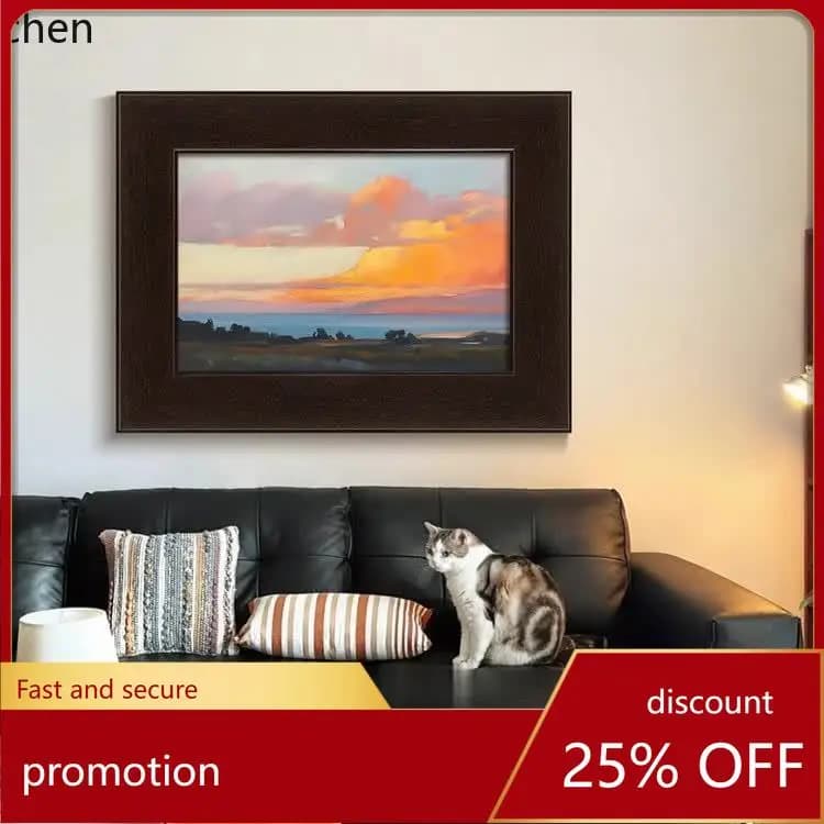 ZML Living Room Landscape Art Decorative Painting High-End Sofa Background Wall Hanging Painting