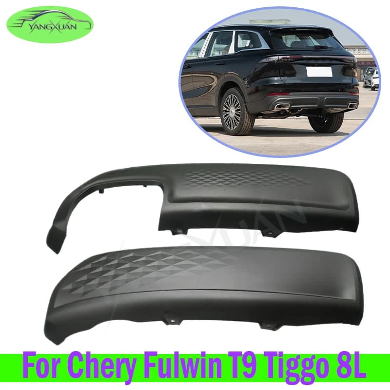 Rear Bumper Lower Trim For Chery Fulwin T9 Tiggo 8L Rear Bumper Diffuser Cover OE Replacement Direct Fit