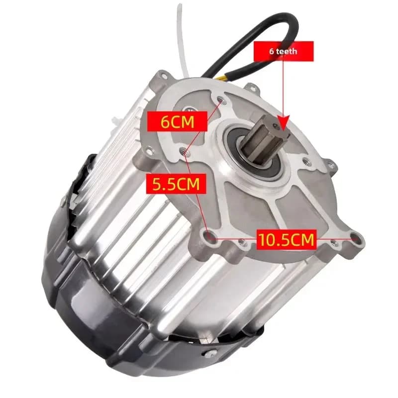 1500W DC Brushless Motor 6 Tooth 120 Model Marine Differential High Power Electric Engine for Boat Ship Propulsion System