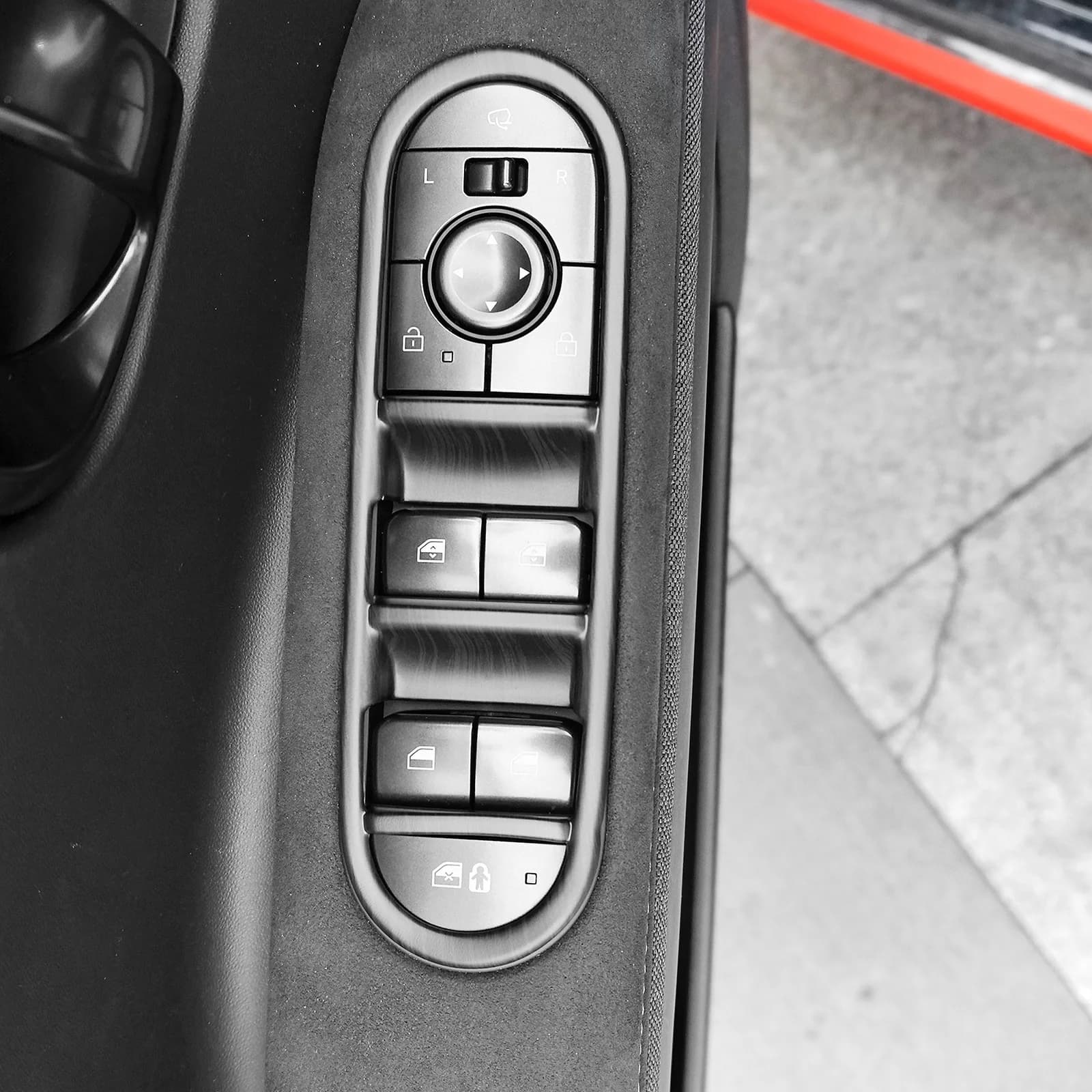 For Hyundai IONIQ 5 2025 PE Wood Grain Window Button Cover Door Interior Lock Glass Lift Control Panel Trim LHD RHD