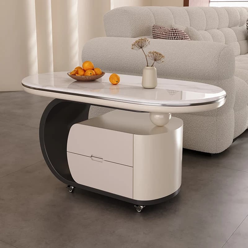 Modern Minimalist Coffee Table Elegant Glamour Unique Design Side Table Luxury Simple Beistelltisch Living Room Furniture