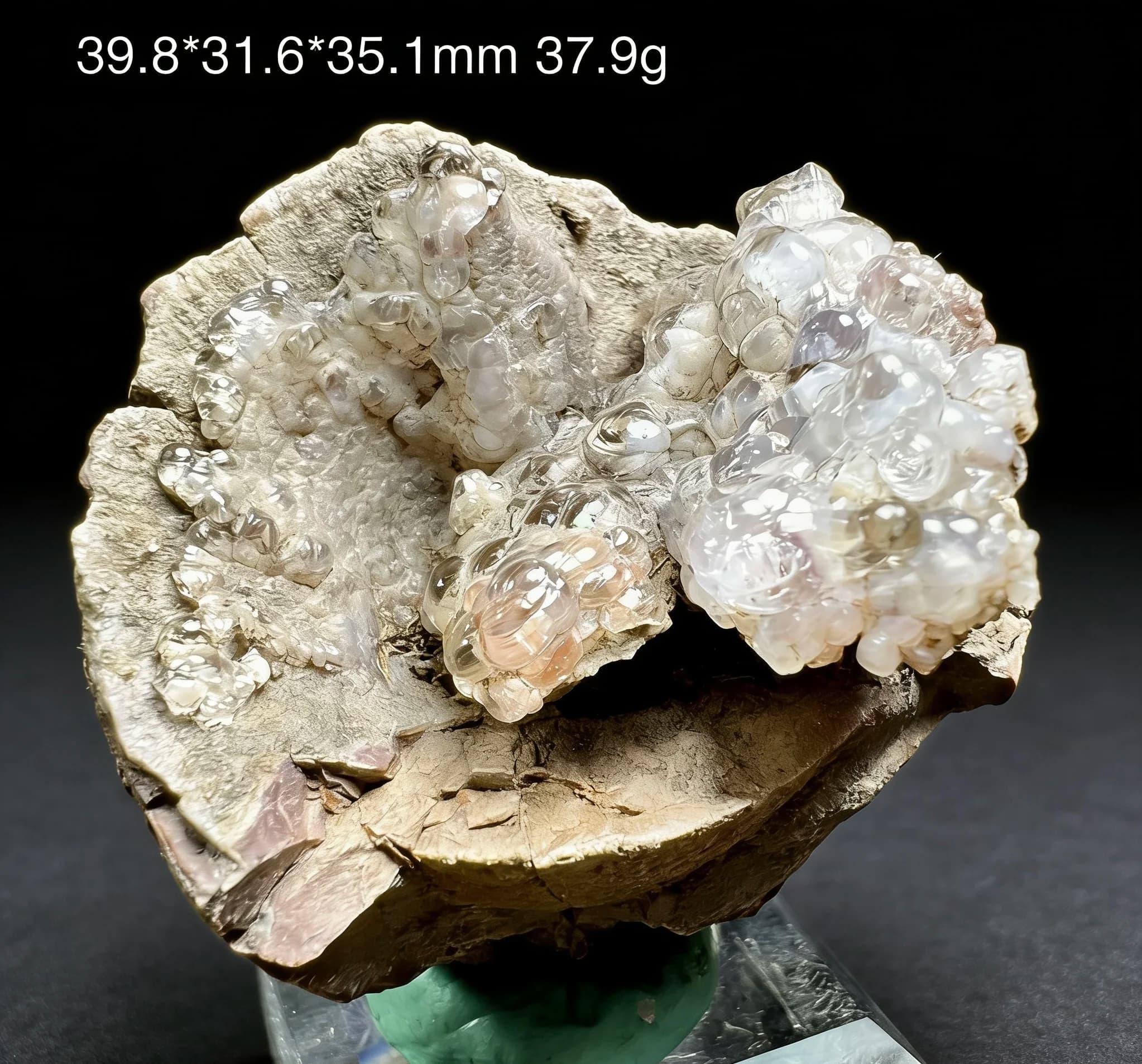 Natural mineral Mexican jade drip stone crystal specimen, raw stone, collection stone, decorative stone, science popularization