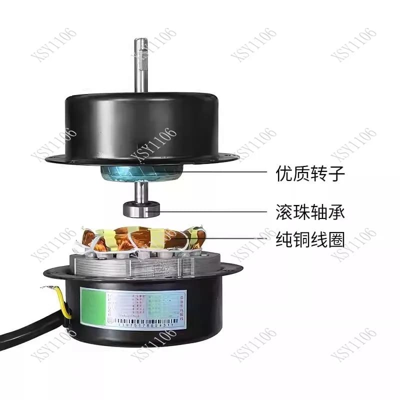 Industrial Floor Fan Motor 12/14/16 Inch Pure Copper Core Strong Wind Fan Head for Enhanced Airflow in Commercial Spaces
