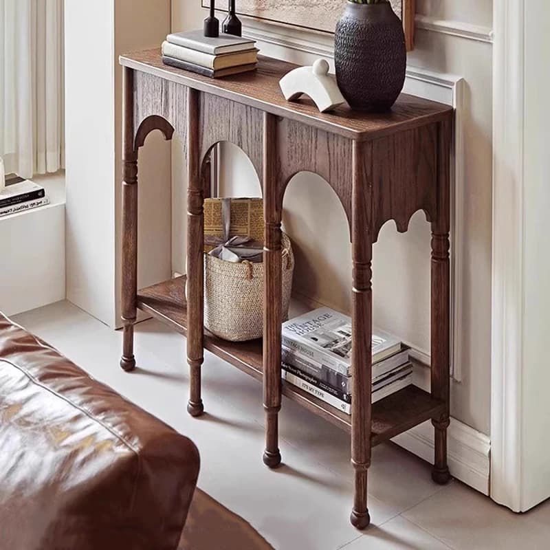 Premium Retro Console Tables Glamour Unique French Simple Console Tables Wabi Sabi Modern Meuble Salon Living Room Furniture