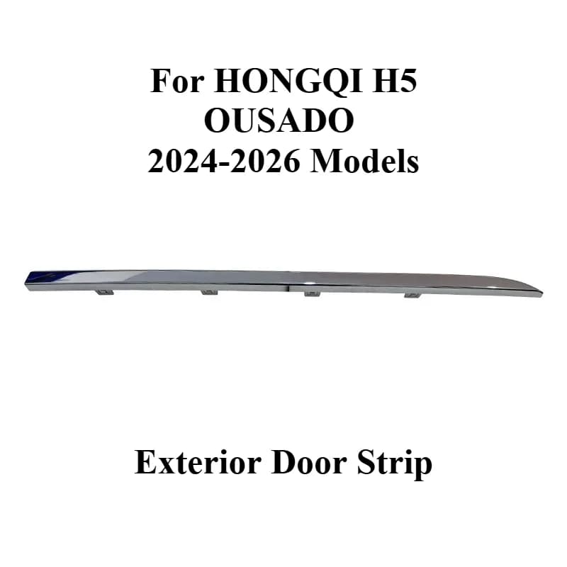 Original Door Bright Strips Exterior Door Chrome Trim for HONGQI H5 OUSADO 2024-2026 Models