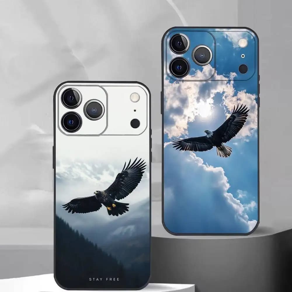 Eagle Cool A-Animal Phone Case Silicone Soft For IPhone 17 16 15 14 13 12 11 X XR Plus Pro Max Plus