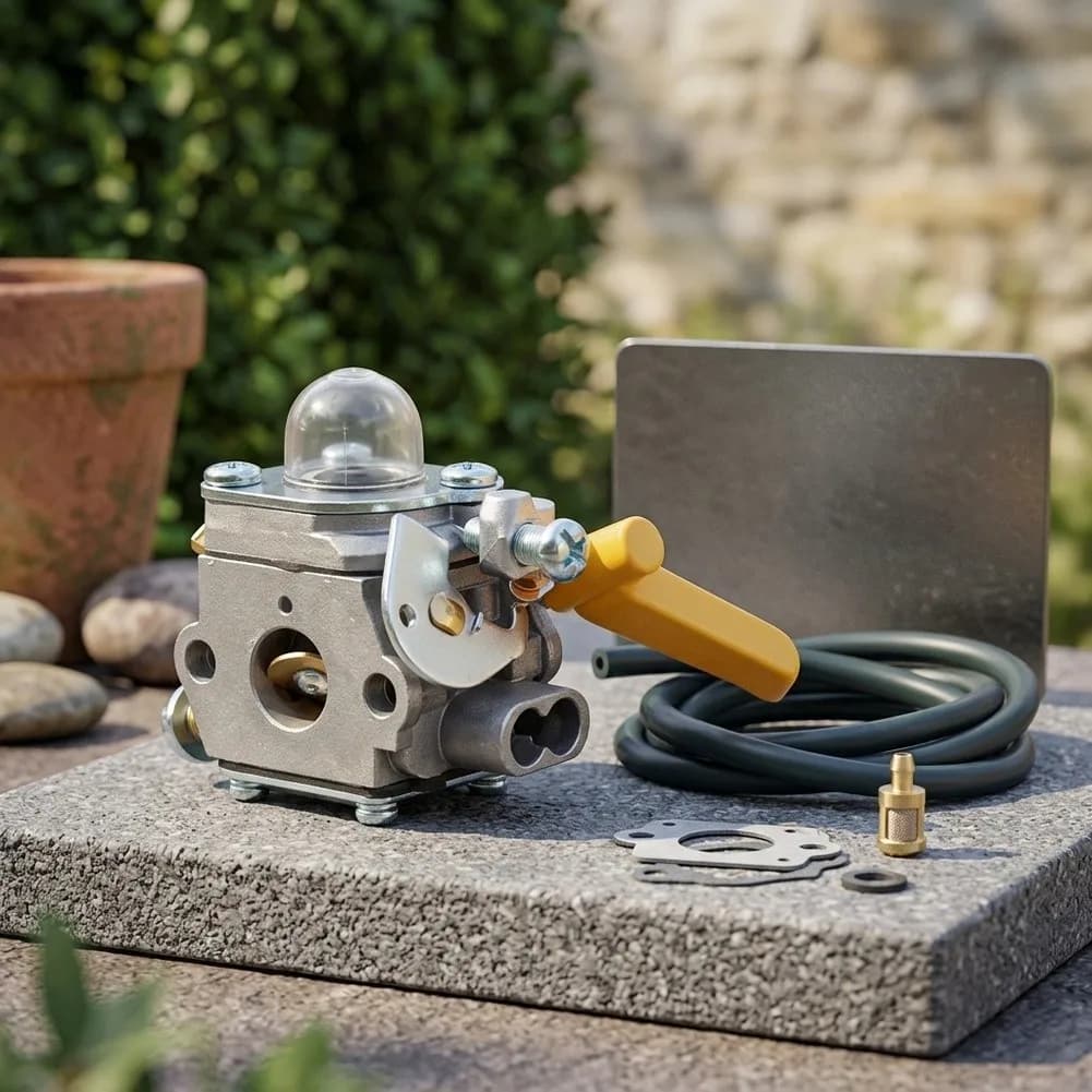 Engine Fuel Mixer 25cc Carburetor For Garden Tool Maintenance Robust Metal Construction Optimized Fuel Delivery