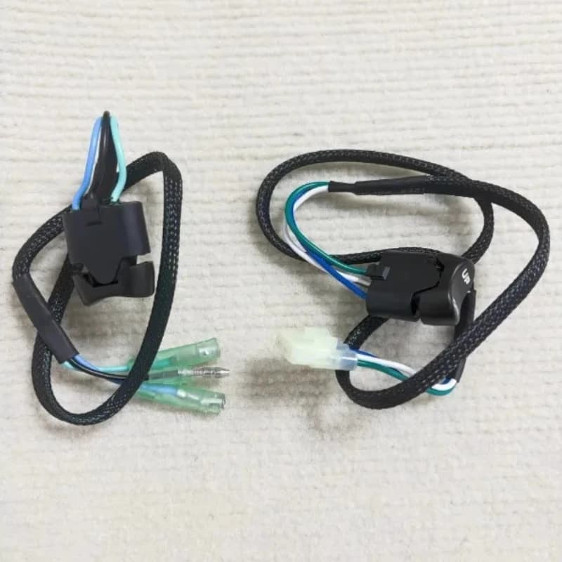 Front - operation outboard lift switch, outboard lift switch button
