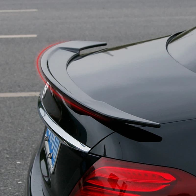 2016-2023 FRP Forged carbon FOR Mercedes-Benz E-Class W213 4Door Sedan RT Style Carbon Fiber Rear Spoiler Trunk Wing