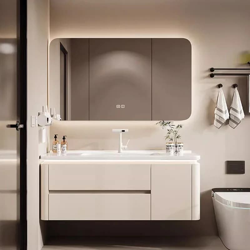 Storage Perfume Bathroom Cabinet Mirror Organizer Toilet Partitions Space Saver Display Cupboard Luxury Gabinete Room Furniture