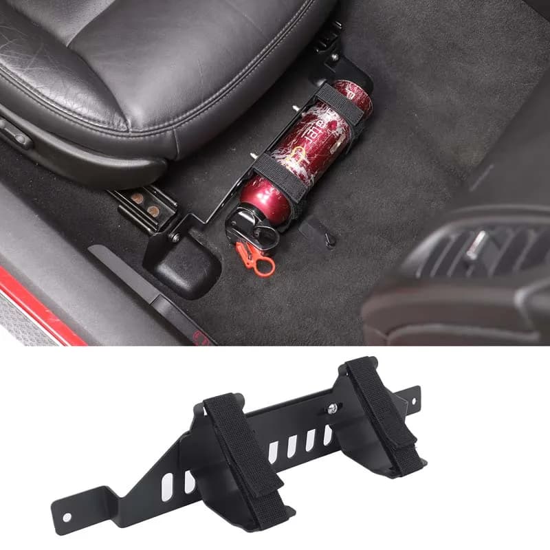 Aluminum alloy Car passenger seat fire extinguisher bracket umbrella storage tube For Chevrolet Corvette C6 2005-2013