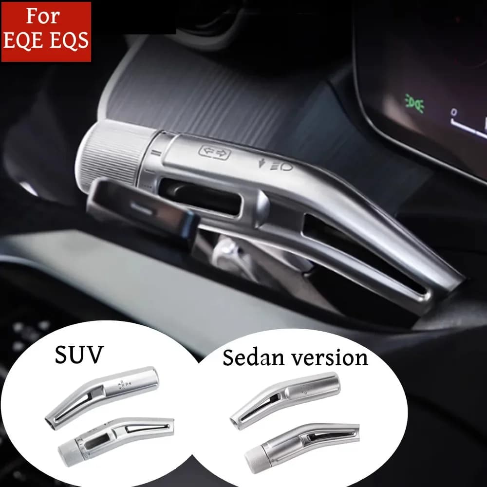 For Mercedes Benz EQE EQS Class V295 V297 2022-2024 Car Steering Wheel Shift Lever Wiper Rod Trim Cover Stickers