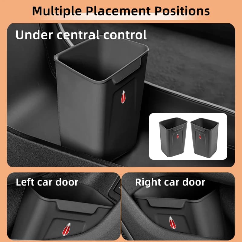 Silicone Car Interior Storage Box Portable Garbage Can Organizer Accessories For Hongqi E-HS3 E-HS9 LS5 H5 H6 H7 H9 E-QM5 HS3