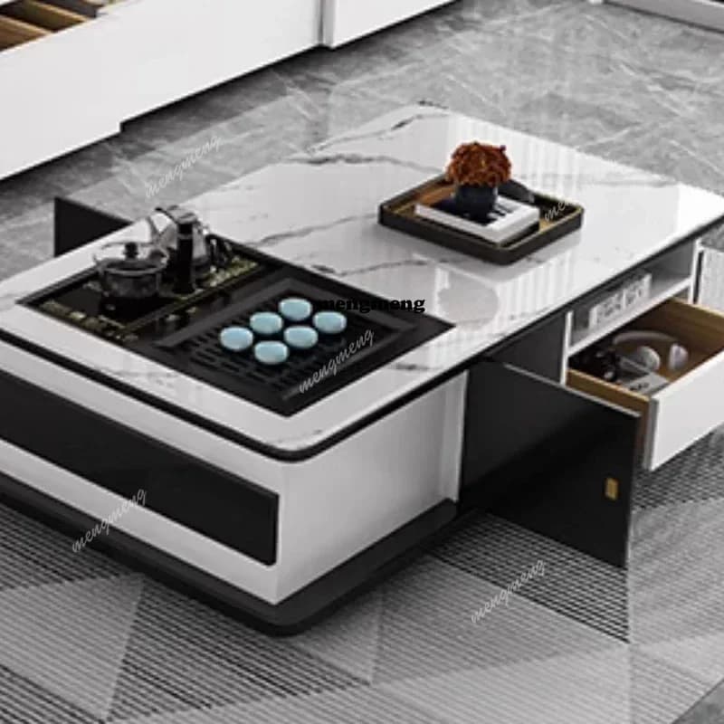 Premium Versatile Multi Function Smart Coffee Table Luxury Cheap Rectangle Design Nordic Tea