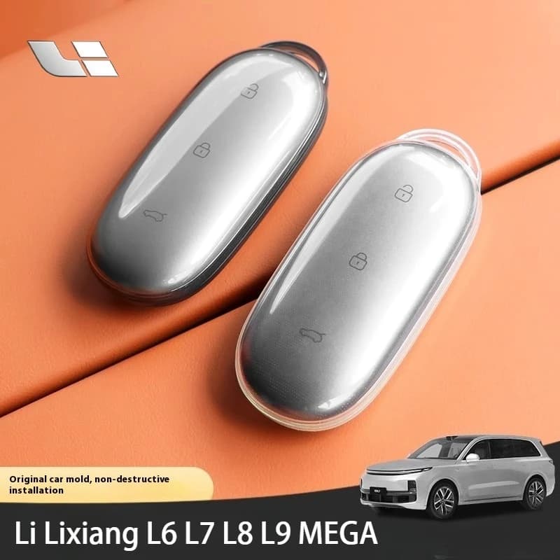 Fit For Li L6 L7 L8 L9 LIXIANG Mega Car Key CasCover Transparent Full Cover Shell Special Protection Keychain