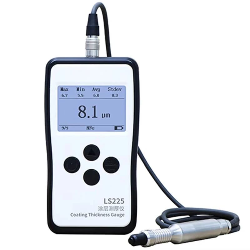 Eddy Current Plating Thickness Tester LS225+N1500 for Anticorrosive Aluminum Copper Plates Non-conductive Coating Thickness