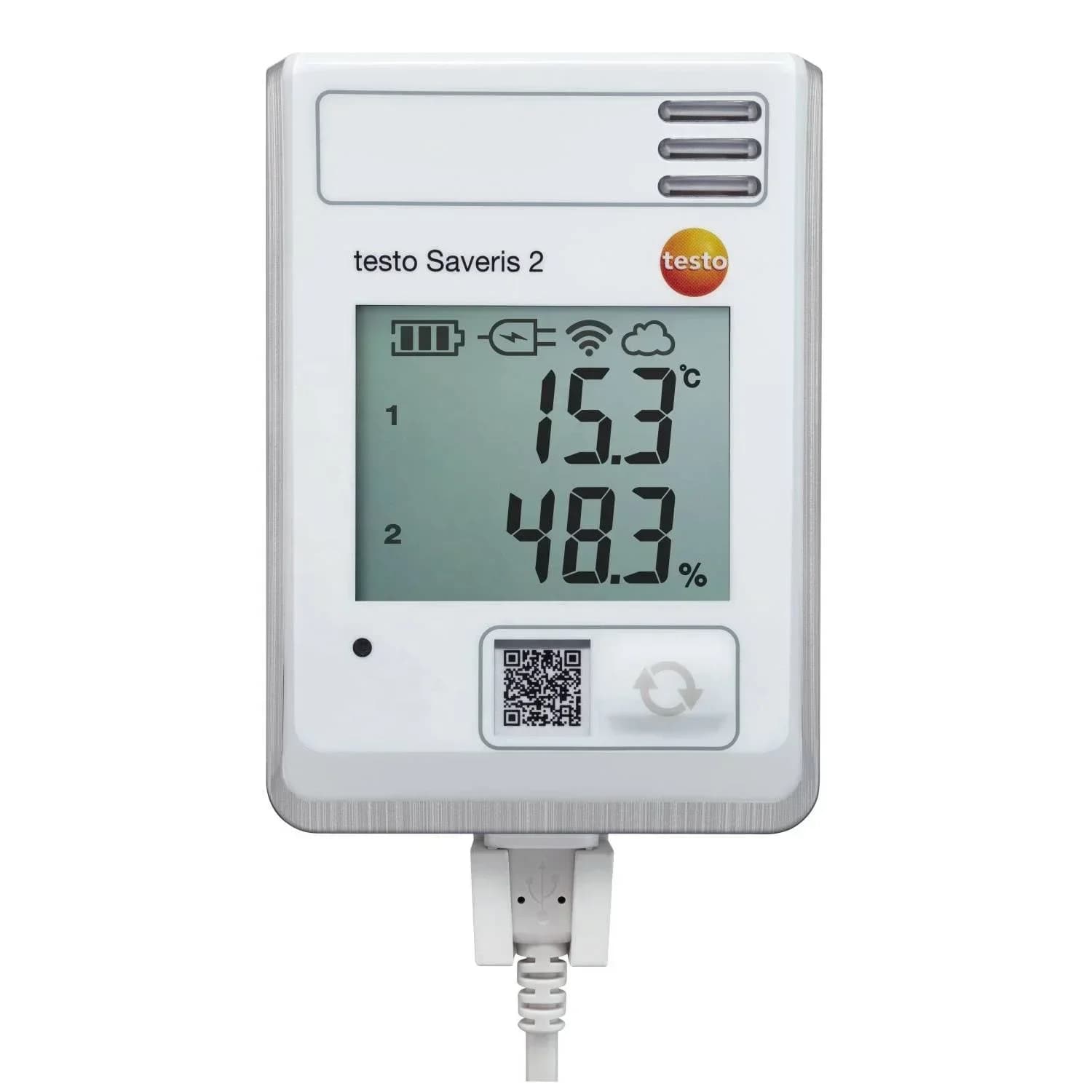 Exquisite Saveris 2-H1 - WiFi Data Logger With Display And Integrated Temperature And Humidity Probe