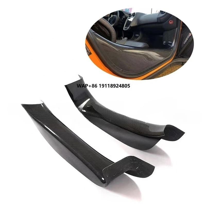 New Carbon Fiber Side Door Sill Threshold Panel Real Dry for  540C/570/600LT Door Panel Bodykit