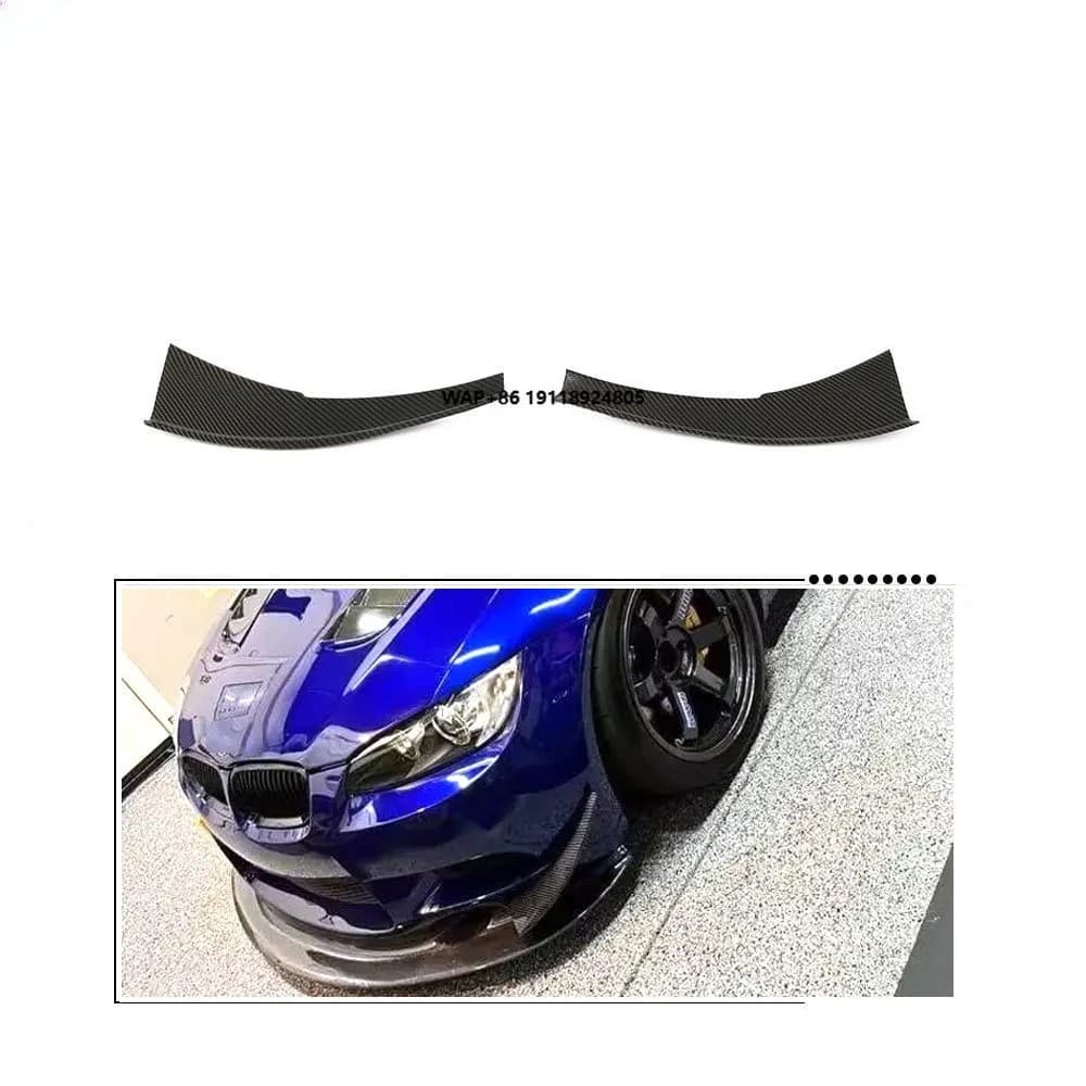 Real Carbon Fiber Front Bumper Canards for B-MW 3Series E90 E92 E9X M3 2009-2013