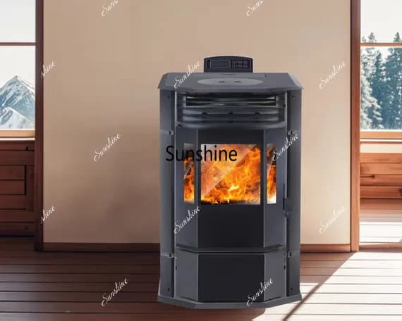 Modern Quality Wood Pellet Stove Versatile Stylish Fireplace for Home Heating Villa-Friendly Freestanding Coal/Charcoal Outdoor
