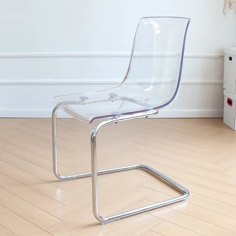 Transparent chair Simple medieval home back chair