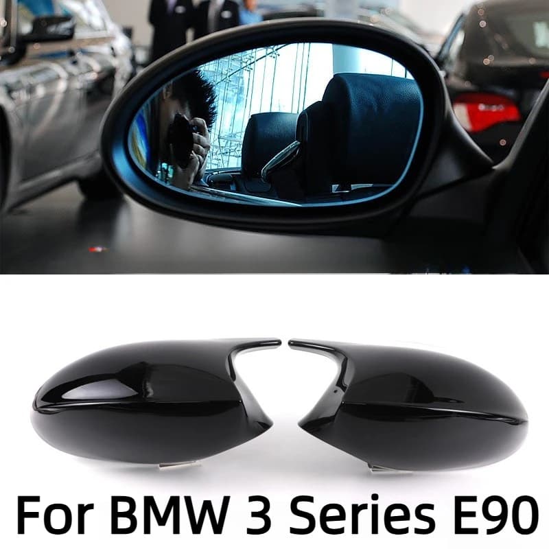 Horn Rear Mirror Cover For BMW 3 Series E90/F30/E46 Accessories,ABS Material Low Wind Noise,Lightweight Durable Wear Resistant