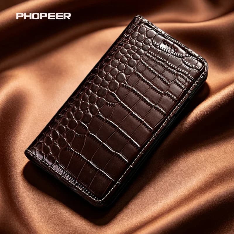 Luxury genuine leather  Crocodile pattern flip case for Huawei Pura 80 70 60 50 40 30  Pro Plus Ultra lite Art E phone case
