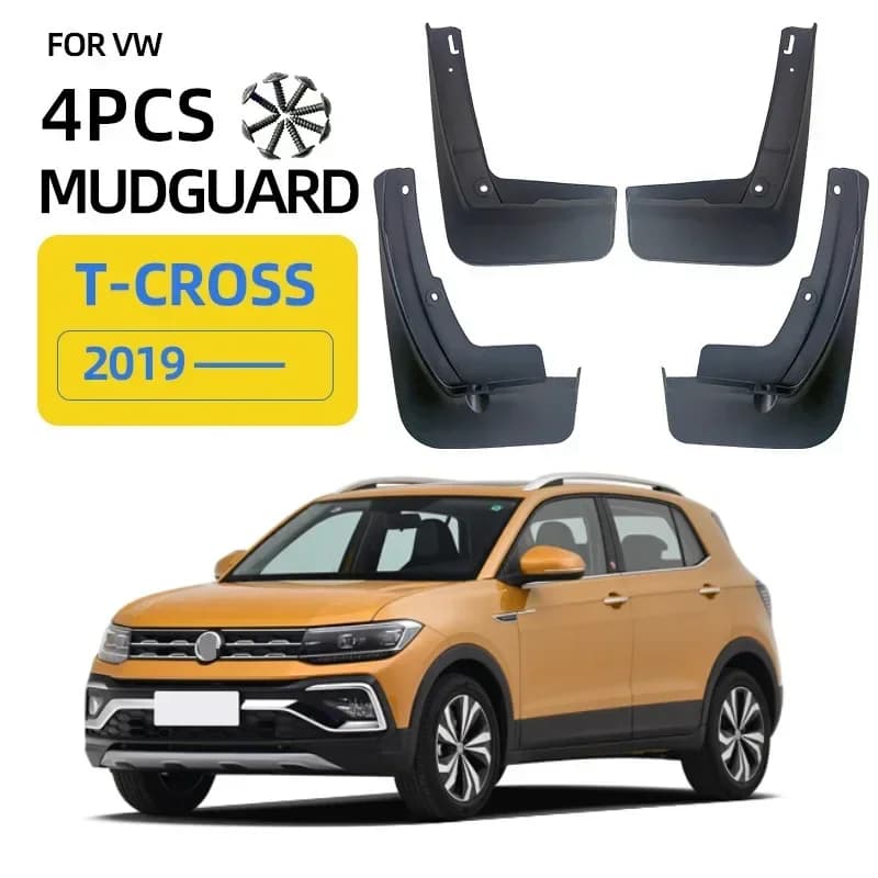Mudguards Fender for VW Volkswagen TCross T-Cross 2019-2024 Wheels Mudflaps Splash Guard Mud Flap Car Accessories