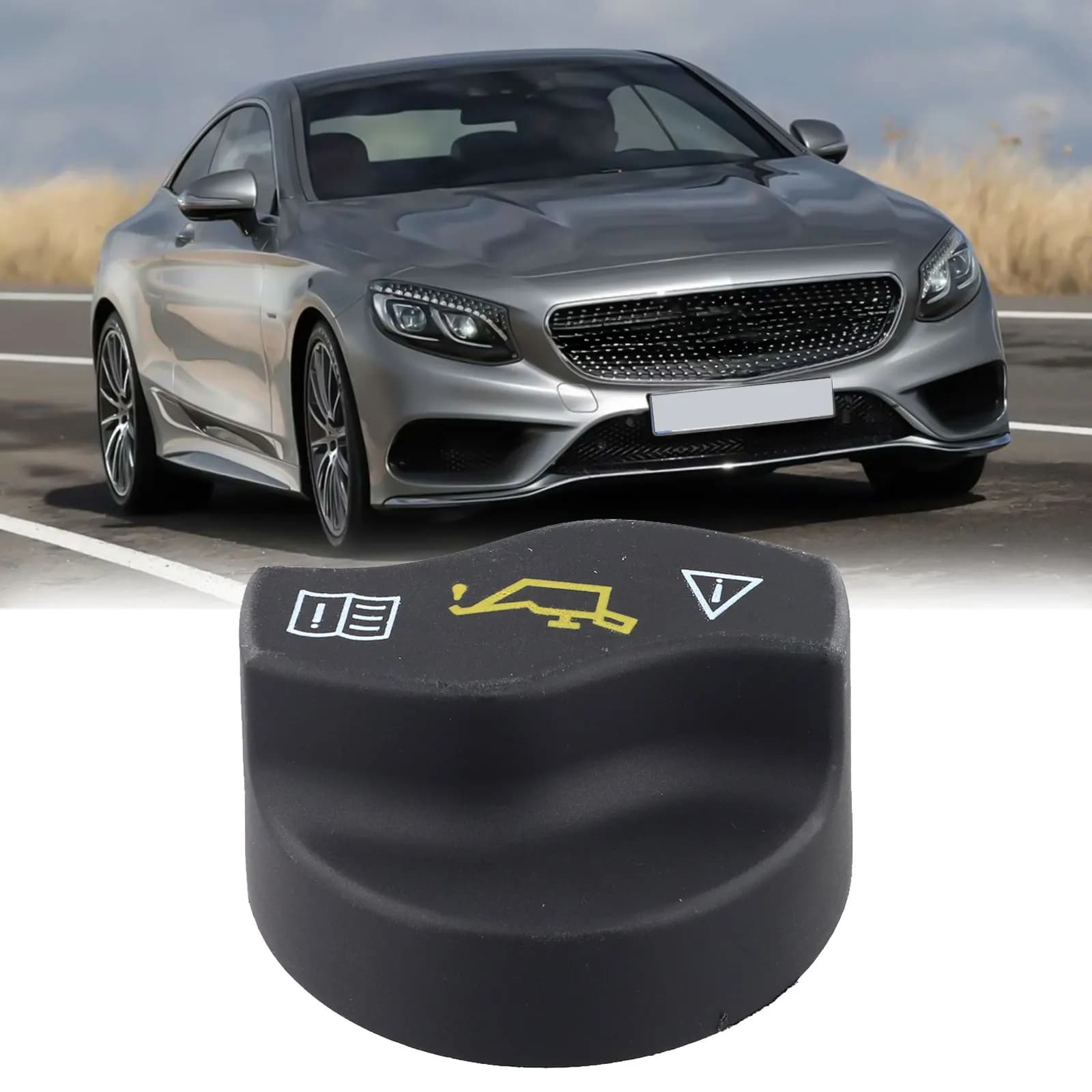 Brand New Oil Filler Cap Engine Oil Cover Replacement 0000101685 1pcs Accessories Black Car Parts For Mercedes C209 W203