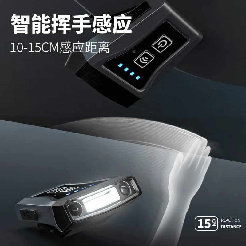 Brim‑Attached Gesture‑Triggered Illumination Unit, USB‑Charged Bright Outdoor Torch, Extended‑Runtime Night Angling Lighting Gea