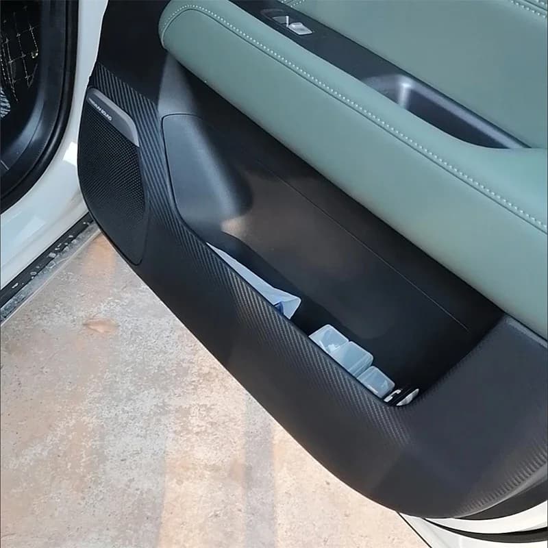 For Chevrolet Spark EUV 2025 2026 PU Leather Car Door Anti Kick Pad Protection Stickers Cover Protector Trim Film Accessories