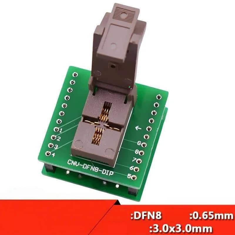 DFN8 burning seat DFN3X3 aging test seat IC chip programming base spacing 0.65mm gold-plated high temperature resistant