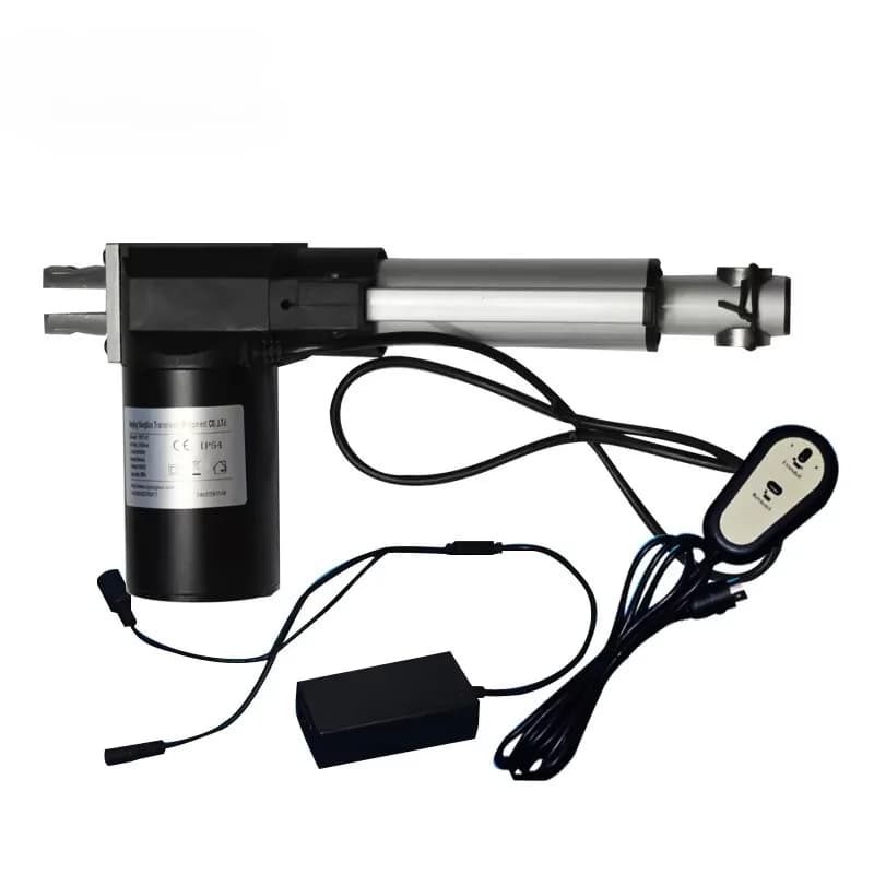 Adjustable seat linear actuator 12 v/24 v, DC motor electric actuator with power supply, for car seats, massage chairs